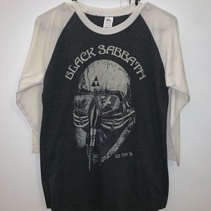 M Black Sabbath 3/4 sleeve tee